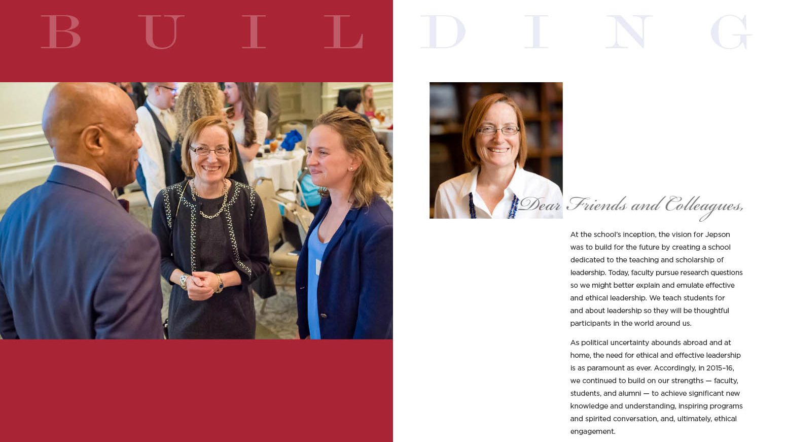 Jepson School Dean’s Report